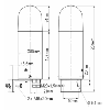 Feu à LED multimodes 12/24/48Vcc Orange IP54 - ABLED0120240482