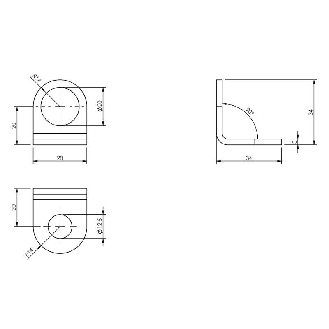 Système de montage pour capteurs M12, Ø 28 x 34 mm, inox V4A - BMS CS-M-D12-ID12-01 (BAM0037)-Lire la description