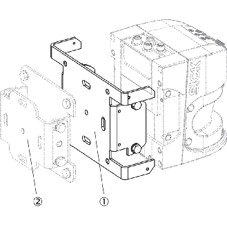 Équerre de fixation pour LMS5xx (pour mise à niveau) - SIC2059271-Lire la description
