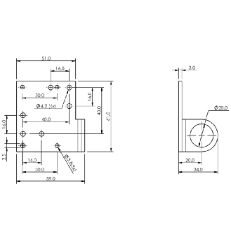 Système de montage pour BOS 21M, BOS R-9, Inox, Ecolab - BMS CR-M-D12-IS-04 (BAM0042)-Lire la description