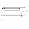Équerre de fixation pour capteurs M18 (35x140mm) - ST-5017 Équerre de fixation pour capteurs M18 (35x140mm) - ST-5017