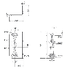 Équerre de fixation pour S60+S90 (50x27x20mm) - ST-5020