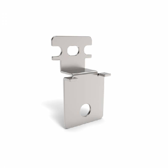 Equerre déportée H25 inox AISI 304 pour coffrets JS, JB, EQ et CPF - EBW25-Lire la description