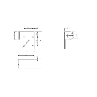 Système de montage pour capteurs optoélectroniques BOS, inox V4A - BMS CS-M-D12-IX12-02 (BAM01J9)-Lire la description