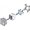 Equerre de fixation pour remplacement series DP2 / DP3 vers DP-100 - MS-DP1-4 Equerre de fixation pour remplacement series DP2 / DP3 vers DP-100 - MS-DP1-4