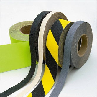 Ruban anti dérapant jaune larg. 19 mm. Lg18.3 m - 265.19.339-Lire la description