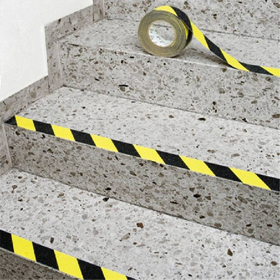 Ruban anti dérapant jaune larg. 19 mm. Lg18.3 m - 265.19.339 Ruban anti dérapant jaune larg. 19 mm. Lg18.3 m - 265.19.339-Lire la description