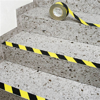 Ruban anti dérapant jaune larg. 19 mm. Lg18.3 m - 265.19.339-Lire la description