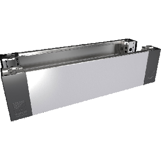 Pièces angle socle +plaq.av./arr.inox 800x200x-mm (LxHxP) - VX 8620.061-Lire la description