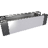 Pièces angle socle +plaq.av./arr.inox 800x200x-mm (LxHxP) - VX 8620.061