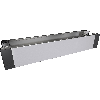 Pièces angle socle +plaq.av./arr.inox 1200x200x-mm (LxHxP) - VX 8620.063