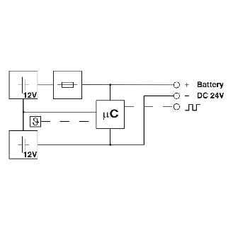Accumulateur d'énergie, VRLA-AGM, 24 V DC, 7 Ah - UPS-BAT/PB/24DC/7AH-Lire la description