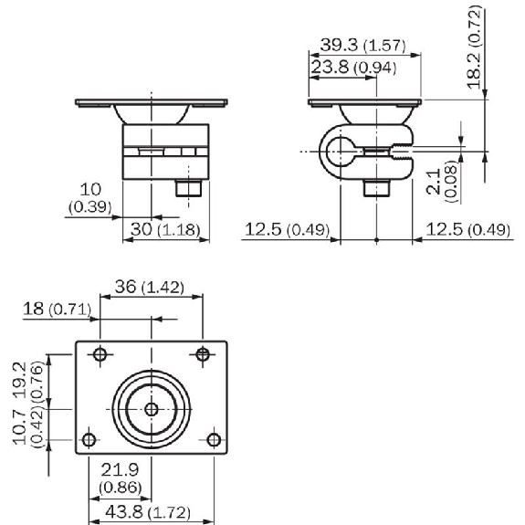 Bloc de serrage pour fixer les capteurs G10, W12, WTT12 - BEF-KHS-ISWTT12 Bloc de serrage pour fixer les capteurs G10, W12, WTT12 - BEF-KHS-ISWTT12-Lire la description