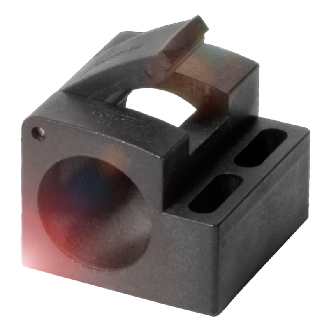 Bloc de serrage avec butée fixe pour capteurs Ø18 mm, 30x24x29 mm, PC - BES 18,0-KB-5-F (BAM00FE)-Lire la description