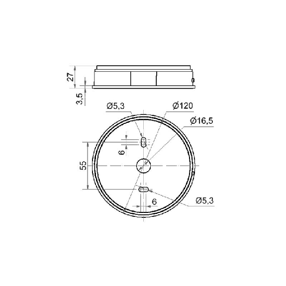 Maxi Adaptateur montage au sol IP66 GRIS - 262.700.01 Maxi Adaptateur montage au sol IP66 GRIS - 262.700.01-Lire la description