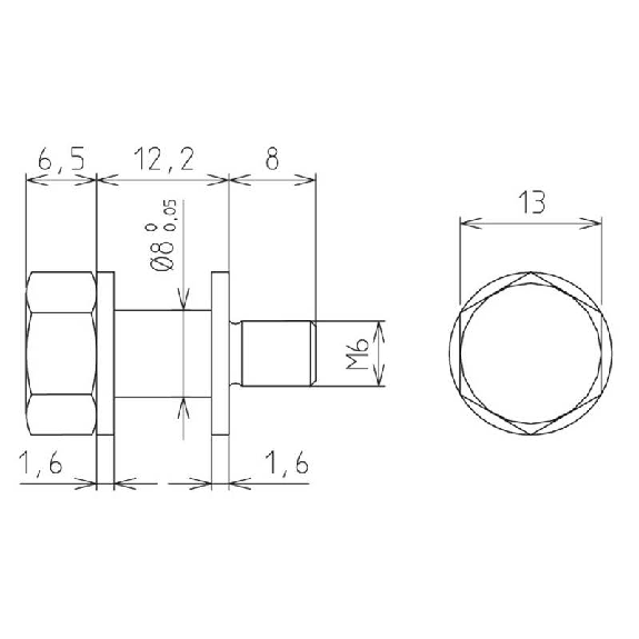 Set de tourillons pivotants pour vérins LH 10 - QZD050003 Set de tourillons pivotants pour vérins LH 10 - QZD050003-Lire la description