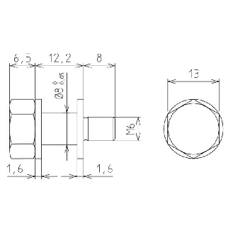 Set de tourillons pivotants pour vérins LH 10 - QZD050003-Lire la description