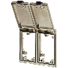 Set MSDD: Cadre double + RJ45 + USB + Prise Allemande (2+PE) 16A - 4000-68123-0011310 | MSDD