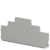 Flasque d'extrémité, 102,2 x 2,2 x 50,2 mm, gris - D-PT 2,5-3L Flasque d'extrémité, 102,2 x 2,2 x 50,2 mm, gris - D-PT 2,5-3L