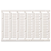 Repères vierges, enfichables, 4,0mm², en façade (60p x5 plaques) - XW5Z-P4.0LB1