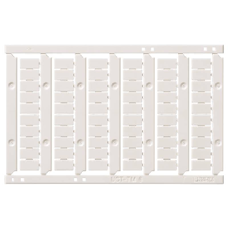 Repères vierges, enfichables, 4,0mm², en façade (60p x5 plaques) - XW5Z-P4.0LB1-Lire la description
