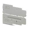 Flasque d'extrémité, 33,8 x 2,2 x 90,8 mm, gris - D-PTIO 1,5/S/4 Flasque d'extrémité, 33,8 x 2,2 x 90,8 mm, gris - D-PTIO 1,5/S/4