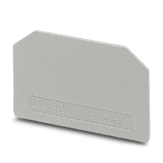 Flasque d'extrémité, 46 x 1 x 28,7 mm, gris - D-MTK-Lire la description
