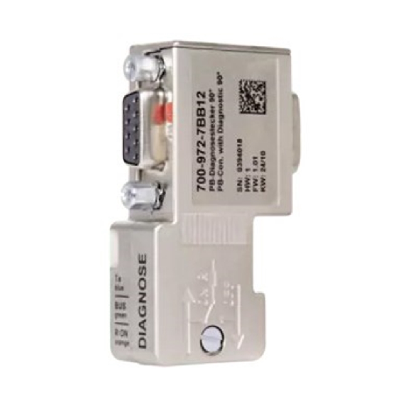 Connecteur 90° à vis+Led PROFIBUS - 700-972-7BA12 Connecteur 90° à vis+Led PROFIBUS - 700-972-7BA12-Lire la description