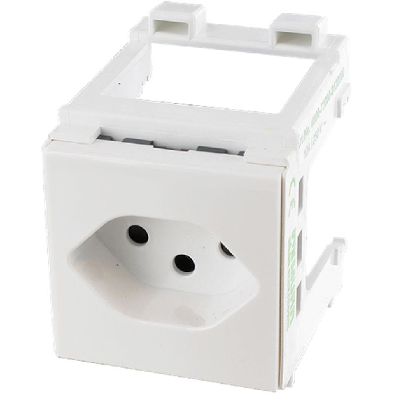 Module MSVD Prise de courant Suisse 250VAC/10A bornes à ressorts - 4000-72000-0120000 Module MSVD Prise de courant Suisse 250VAC/10A bornes à ressorts - 4000-72000-0120000-Lire la description