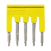 Pontage sécable jaune, 5 pôles, pour bornes Push-In + de 1,5mm² - XW5S-P1.5-5YL Pontage sécable jaune, 5 pôles, pour bornes Push-In + de 1,5mm² - XW5S-P1.5-5YL