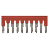 Pontage sécable rouge, 10 pôles, pour bornes Push-In + de 4,0mm² - XW5S-P4.0-10RD Pontage sécable rouge, 10 pôles, pour bornes Push-In + de 4,0mm² - XW5S-P4.0-10RD