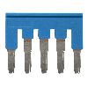 Pontage sécable bleu, 5 pôles, pour bornes Push-In + de 4,0mm² - XW5S-P4.0-5BL