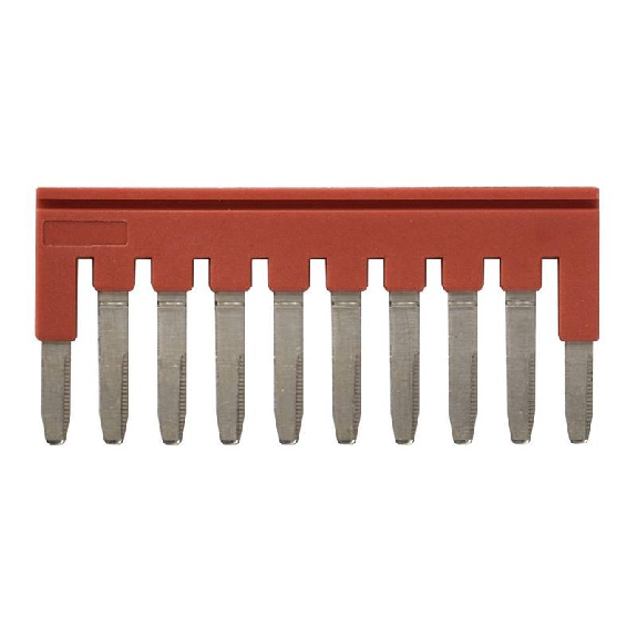 Pontage sécable rouge, 10 pôles, pour bornes Push-In + de 2,5mm² - XW5S-P2.5-10RD Pontage sécable rouge, 10 pôles, pour bornes Push-In + de 2,5mm² - XW5S-P2.5-10RD-Lire la description