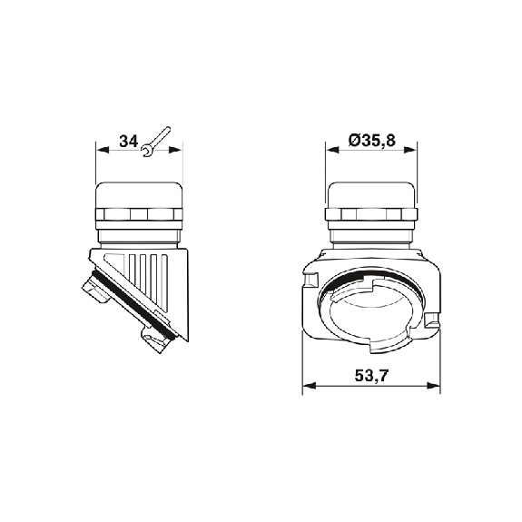 Presse-étoupe CEM EVO, M32, diamètre de câble 14-21 mm - HC-B-G-M32-EC-AL Presse-étoupe CEM EVO, M32, diamètre de câble 14-21 mm - HC-B-G-M32-EC-AL-Lire la description