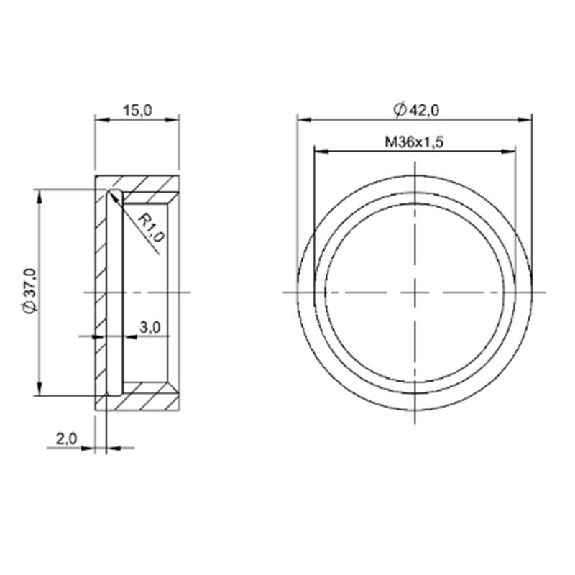 Suppport pour détecteur - BES 36-SM-2 (BAM00JL) Suppport pour détecteur - BES 36-SM-2 (BAM00JL)-Lire la description