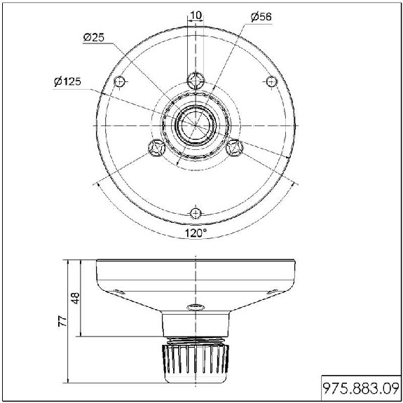 Adaptateur pour tube RM NOIR - 975.883.09 Adaptateur pour tube RM NOIR - 975.883.09-Lire la description
