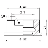 Adaptateur G 1 A hygiénique (A04) / SMS 1145, DN 38 (S01) - ZPH1-5233