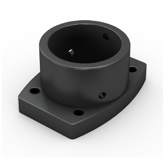 Adattatore da tubo profilato a tubo tondo Ø48mm, RAL 7016 - 63590-00002-1701610-Leggi tutto