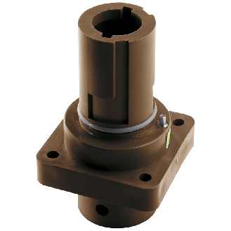 Powerlock; Embase en saillie; section: 50-120mm²; L1; Marron - 44420274 | EPIC POWERLOCK A1 S L1/BN SP M12 (1)-Lire la description