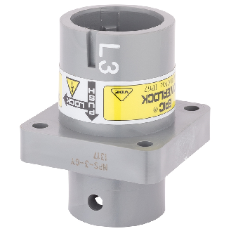 Powerlock; Embase en saillie; section: 50-120mm²; L3; Gris - 44420281 | EPIC POWERLOCK A6 S L3/GY BP M12 (1)-Lire la description