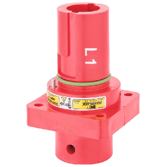 Powerlock; Embase en saillie; section: 50-120mm²; L3; Rouge - 44420320 | EPIC POWERLOCK A1 S L1/RD SP M12 (1)-Lire la description