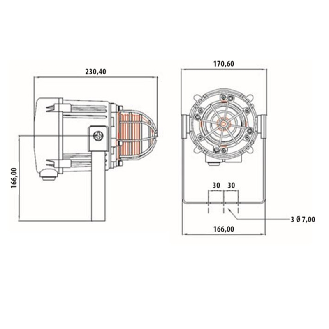 Flash optique rouge 10J 24Vdc IP66/67-Lire la description