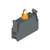 Bloc à DEL clignotant, orange, 12 30 Vac/dc, Sous le couvercle - E2 LP1L8V1
