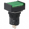 Voyant Ø16mm lumineux rectangulaire, vert, 24Vdc, IP65 - M165-JG-24D Voyant Ø16mm lumineux rectangulaire, vert, 24Vdc, IP65 - M165-JG-24D