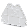 Flasque d'extrémité, 63,6 x 2,2 x 48,9 mm, blanc - D-PTRV 4 WH