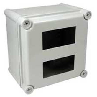 Double Boitier étanche IP65  ,Fibre de verre  pour séries PAX - ENC5C000-Lire la description