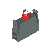 Bloc à DEL clignotant, rouge, 12 30 Vac/dc, Sous le couvercle - E2 LP1L3V1