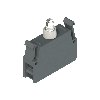 Bloc à DEL clignotant, blanc, 12 30 Vac/dc, Sous le couvercle - E2 LP1L2V1