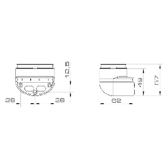 Base murale ELYPS MB WALL BASE GRIS - 32367 | ELYPS MB WALL BASE GY-Lire la description