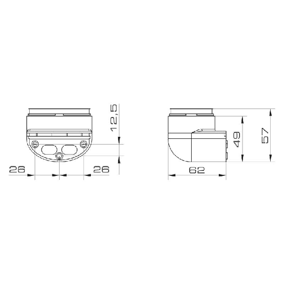 Base murale ELYPS MB WALL BASE GRIS - 32367 | ELYPS MB WALL BASE GY-Lire la description